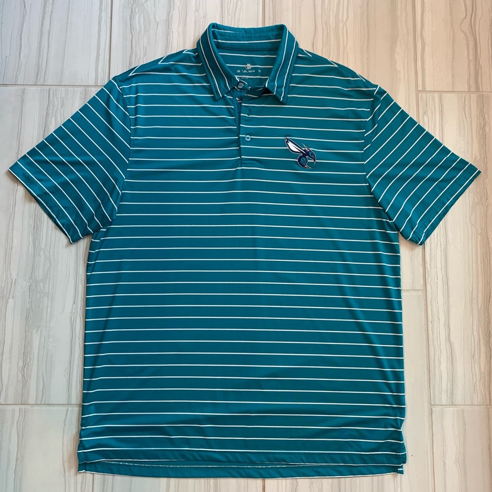 Charlotte Hornets Polo, with Team Logo and Trim